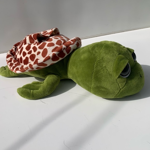 Zoo Friends Sea Turtle Stuffed Animal with pocket on top. - Picture 2 of 10